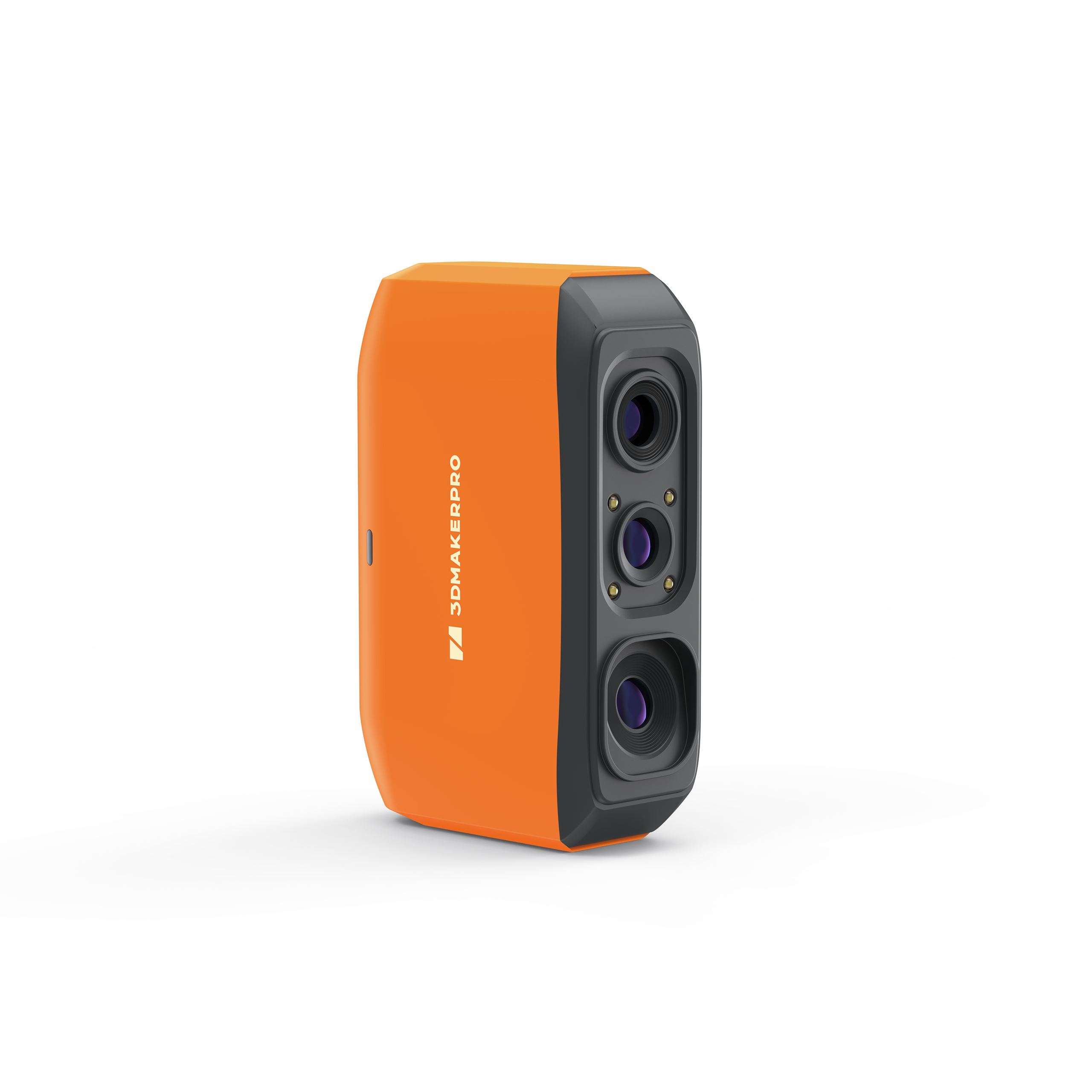 3DMakerpro Fox 3D Scanner in sleek, bright orange. Delivers 0.07mm high accuracy for efficient 3D scanning.