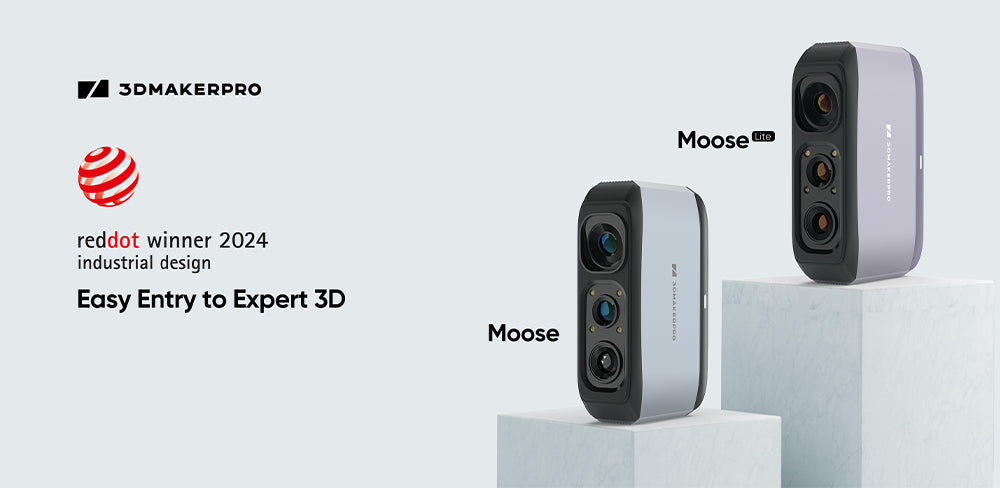 Moose and Seal 3D Scanner Garner Red Dot Awards for Industrial Design in 2024