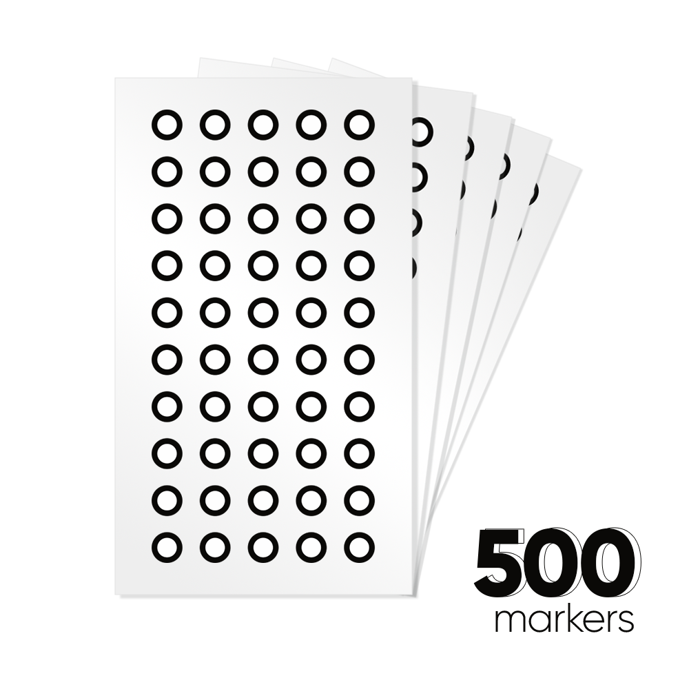 10 Vel 6 Mm 3D-scanmarkering Reflecterende Tracking Dot-stickers Hoge Reflectiviteit Herbruikbaar voor 3D-scanners en Optisch Onderzoek