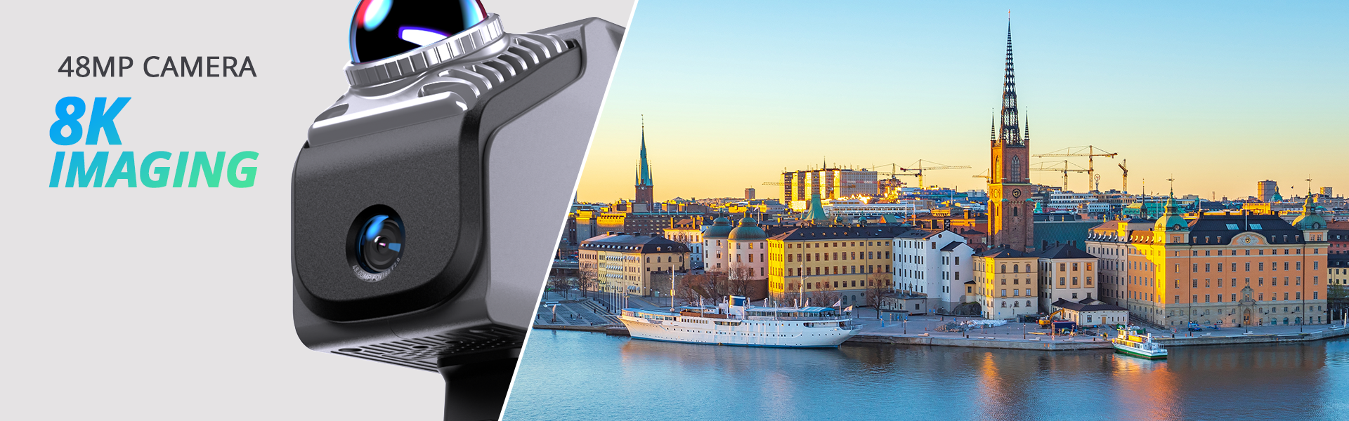 Close-up of the Eagle 48MP camera delivering 8K high-resolution imaging for detailed 3D environment mapping.