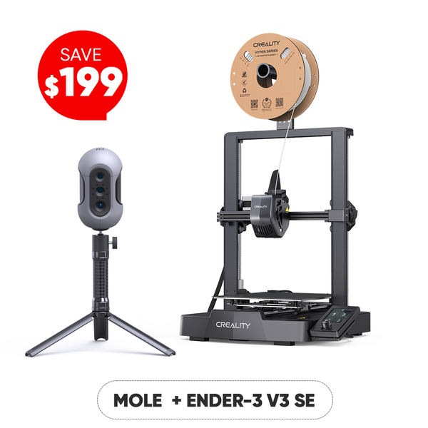 Ender-3 V3 SE Imprimante Mole 3D Scanner Bundle