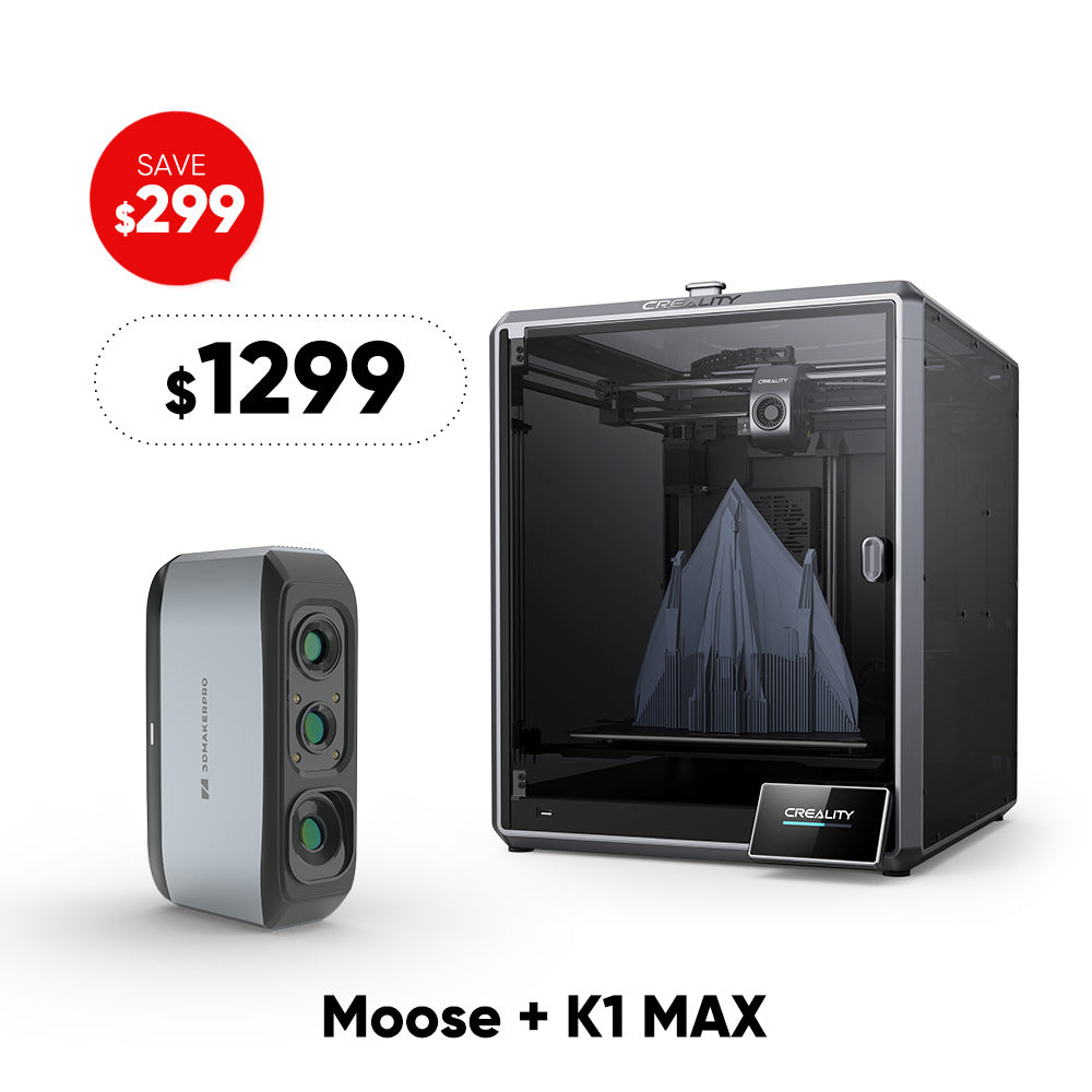 Paquete de impresora 3D K1 Max + escáner 3D Moose