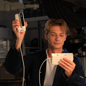 3DMakerpro Turtle 3D Scanner module and control pad enable portable split scanning with live progress.