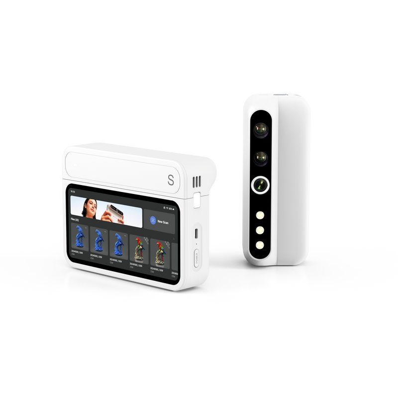 3DMakerpro Turtle 3D Scanner with control pad and S, M, L swappable modules for precise portable 3D scanning.
