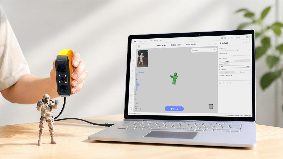 Unbox. Plug in. Scan.