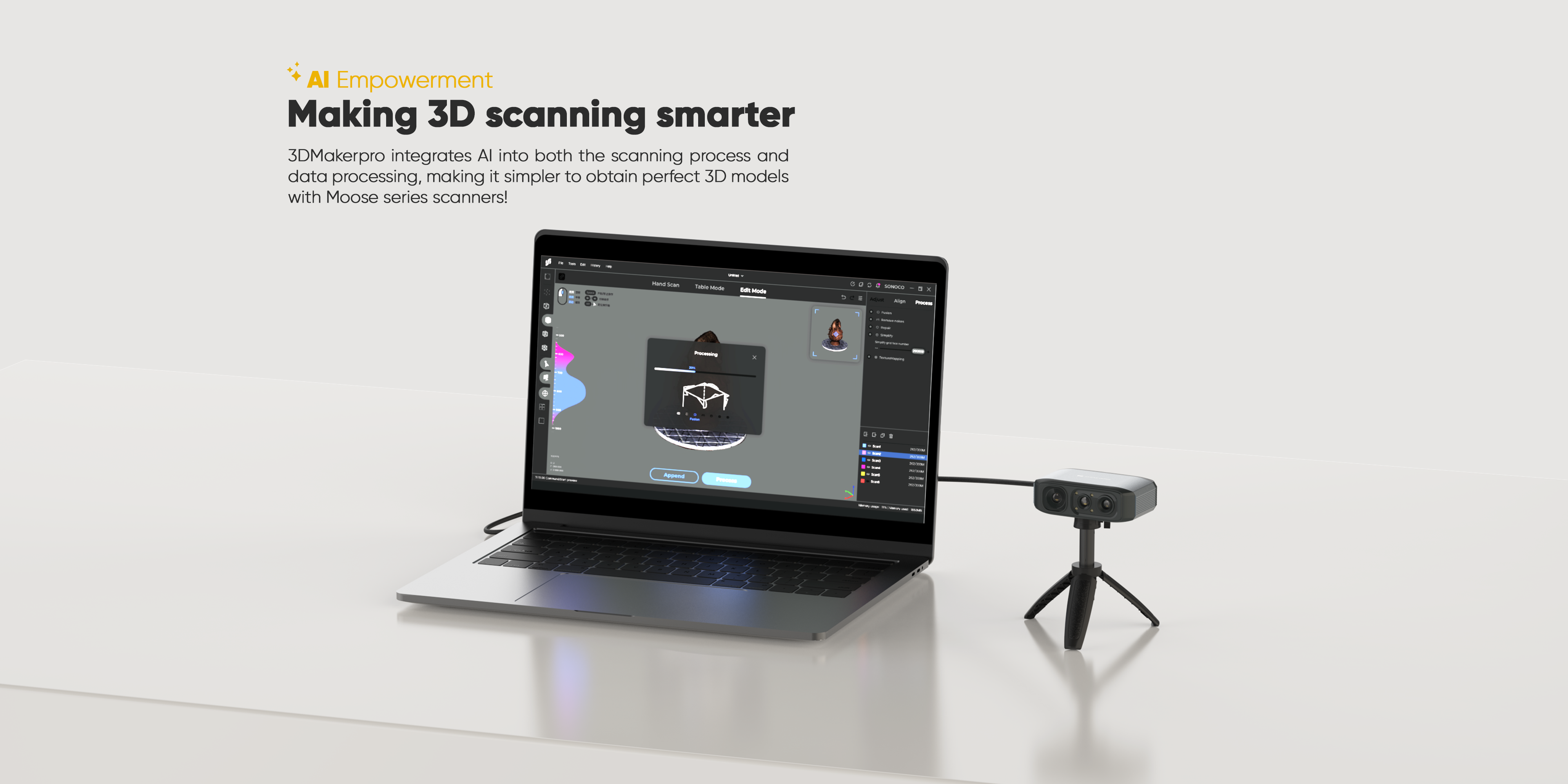 Moose | Flagship Medium-Format 3D Scanner | 3DMakerpro Moose | Flagship Medium-Format 3D Scanner | 3DMakerpro