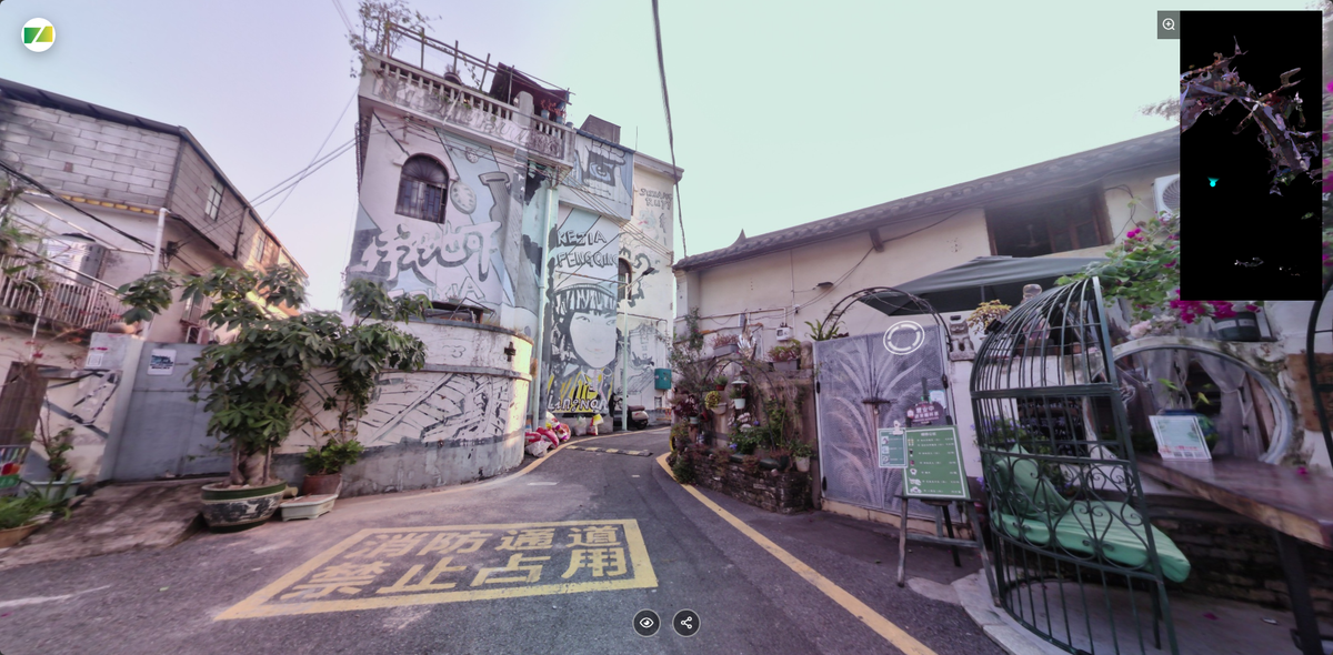 Graffiti village, Panorama